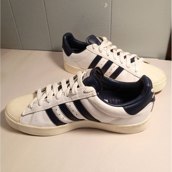 Adidas Classic Unisex Shell Toe Leather Sneakers Women's 7.5 Men's 6.5 - Picture 7 of 12